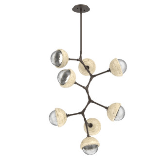 Cabochon LED Chandelier in Flat Bronze (404|CHB0093-VB-FB-C-001-L3-TR)