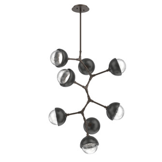 Cabochon LED Chandelier in Flat Bronze (404|CHB0093-VB-FB-C-001-L3-MB)