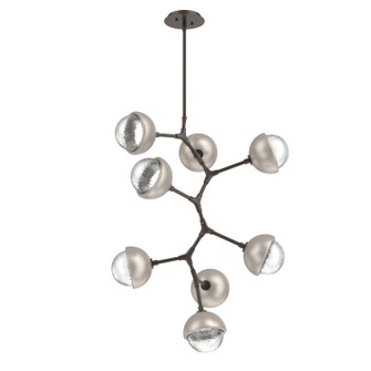 Cabochon LED Chandelier in Flat Bronze (404|CHB0093-VB-FB-C-001-L3-BS)