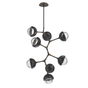 Cabochon LED Chandelier in Flat Bronze (404|CHB0093-VB-FB-C-001-L3-BM)