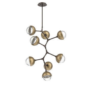 Cabochon LED Chandelier in Flat Bronze (404|CHB0093-VB-FB-C-001-L1-GB)