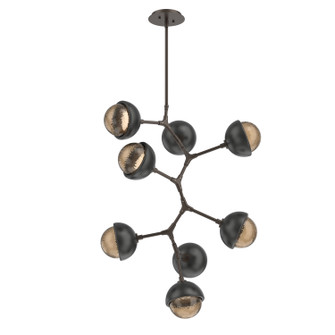 Cabochon LED Chandelier in Flat Bronze (404|CHB0093-VB-FB-B-001-L3-MB)
