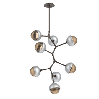 Cabochon LED Chandelier in Flat Bronze (404|CHB0093-VB-FB-B-001-L3-CS)