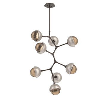 Cabochon LED Chandelier in Flat Bronze (404|CHB0093-VB-FB-B-001-L3-BS)