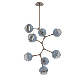 Cabochon LED Chandelier in Burnished Bronze (404|CHB0093-VB-BB-S-001-L3-BU)