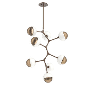 Cabochon LED Chandelier in Burnished Bronze (404|CHB0093-VB-BB-B-001-L1-WI)