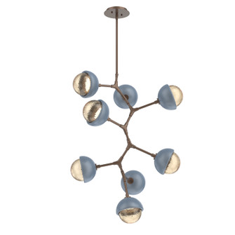 Cabochon LED Chandelier in Burnished Bronze (404|CHB0093-VB-BB-A-001-L1-BU)