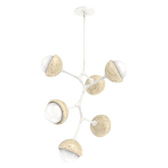Cabochon LED Chandelier in Salt White (404|CHB0093-VA-WI-WL-001-L3-TR)
