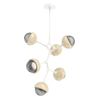 Cabochon LED Chandelier in Salt White (404|CHB0093-VA-WI-S-001-L3-TR)