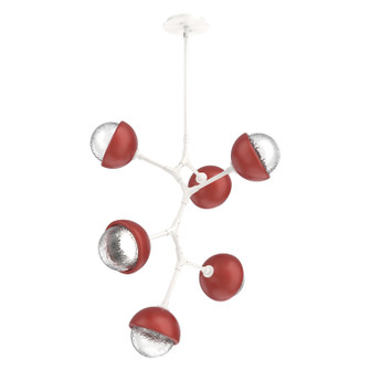 Cabochon LED Chandelier in Salt White (404|CHB0093-VA-WI-C-001-L3-RE)