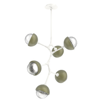 Cabochon LED Chandelier in Salt White (404|CHB0093-VA-WI-C-001-L3-GE)
