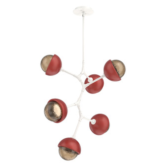 Cabochon LED Chandelier in Salt White (404|CHB0093-VA-WI-B-001-L3-RE)