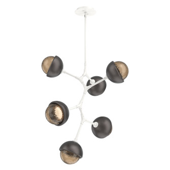 Cabochon LED Chandelier in Salt White (404|CHB0093-VA-WI-B-001-L3-GP)