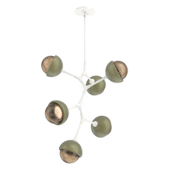 Cabochon LED Chandelier in Salt White (404|CHB0093-VA-WI-B-001-L3-GE)