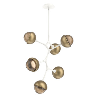 Cabochon LED Chandelier in Salt White (404|CHB0093-VA-WI-B-001-L1-GB)