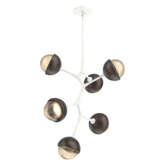 Cabochon LED Chandelier in Salt White (404|CHB0093-VA-WI-A-001-L3-FB)