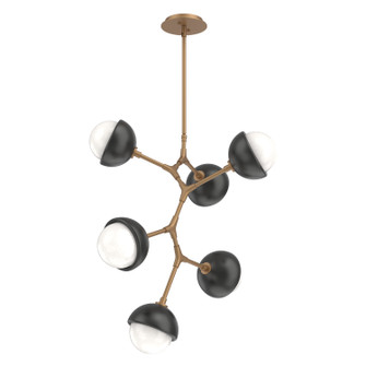 Cabochon LED Chandelier in Novel Brass (404|CHB0093-VA-NB-WL-001-L3-MB)