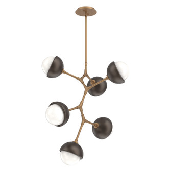 Cabochon LED Chandelier in Novel Brass (404|CHB0093-VA-NB-WL-001-L3-FB)
