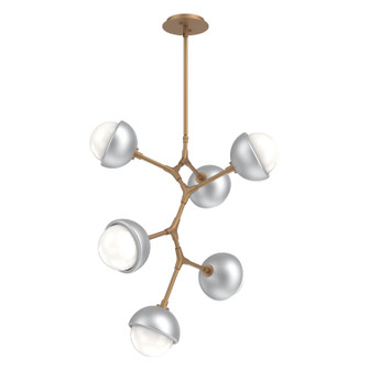 Cabochon LED Chandelier in Novel Brass (404|CHB0093-VA-NB-WL-001-L3-CS)
