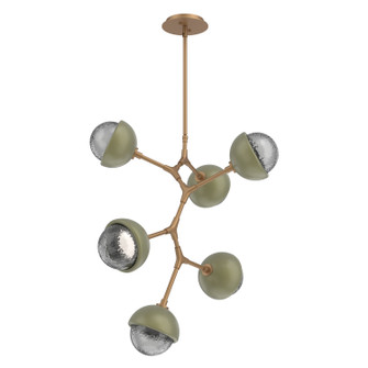 Cabochon LED Chandelier in Novel Brass (404|CHB0093-VA-NB-S-001-L3-GE)
