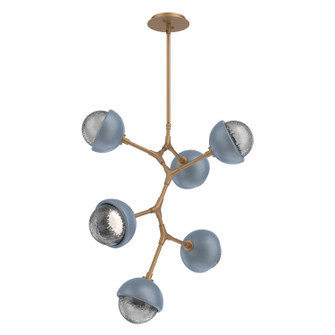 Cabochon LED Chandelier in Novel Brass (404|CHB0093-VA-NB-S-001-L1-BU)