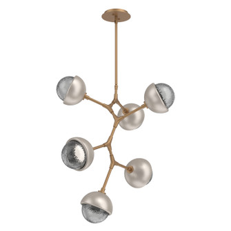 Cabochon LED Chandelier in Novel Brass (404|CHB0093-VA-NB-S-001-L1-BS)