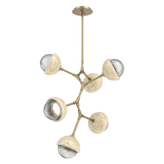 Cabochon LED Chandelier in Novel Brass (404|CHB0093-VA-NB-C-001-L3-TR)