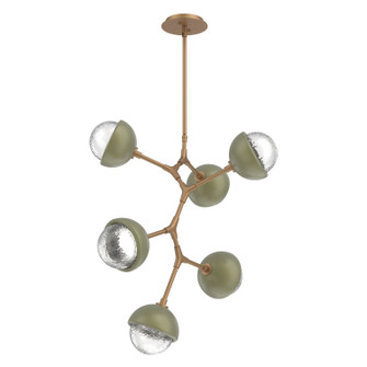 Cabochon LED Chandelier in Novel Brass (404|CHB0093-VA-NB-C-001-L3-GE)