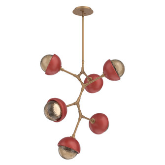 Cabochon LED Chandelier in Novel Brass (404|CHB0093-VA-NB-B-001-L3-RE)
