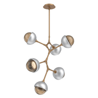 Cabochon LED Chandelier in Novel Brass (404|CHB0093-VA-NB-B-001-L3-CS)