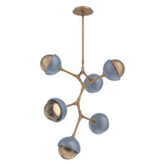 Cabochon LED Chandelier in Novel Brass (404|CHB0093-VA-NB-B-001-L3-BU)