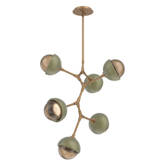 Cabochon LED Chandelier in Novel Brass (404|CHB0093-VA-NB-B-001-L1-GE)