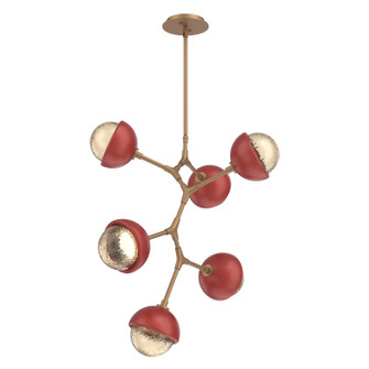 Cabochon LED Chandelier in Novel Brass (404|CHB0093-VA-NB-A-001-L1-RE)