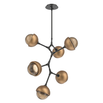 Cabochon LED Chandelier in Matte Black (404|CHB0093-VA-MB-B-001-L1-NB)