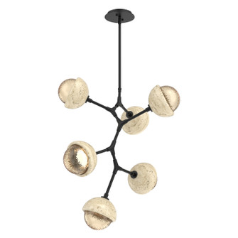 Cabochon LED Chandelier in Matte Black (404|CHB0093-VA-MB-A-001-L1-TR)