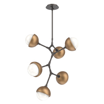 Cabochon LED Chandelier in Graphite (404|CHB0093-VA-GP-WL-001-L3-NB)