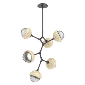 Cabochon LED Chandelier in Graphite (404|CHB0093-VA-GP-C-001-L3-TR)