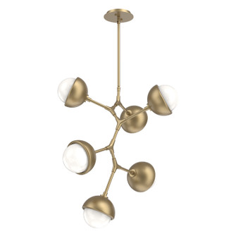 Cabochon LED Chandelier in Gilded Brass (404|CHB0093-VA-GB-WL-001-L3-MS)