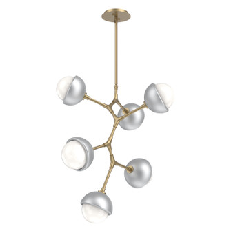 Cabochon LED Chandelier in Gilded Brass (404|CHB0093-VA-GB-WL-001-L3-CS)