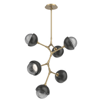 Cabochon LED Chandelier in Gilded Brass (404|CHB0093-VA-GB-S-001-L3-MB)