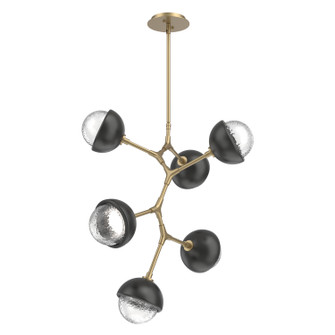Cabochon LED Chandelier in Gilded Brass (404|CHB0093-VA-GB-C-001-L3-MB)