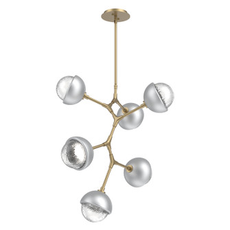Cabochon LED Chandelier in Gilded Brass (404|CHB0093-VA-GB-C-001-L3-CS)