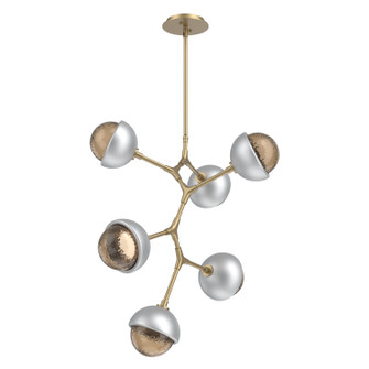 Cabochon LED Chandelier in Gilded Brass (404|CHB0093-VA-GB-B-001-L1-CS)