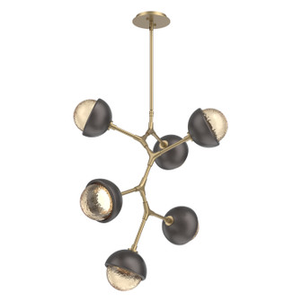 Cabochon LED Chandelier in Gilded Brass (404|CHB0093-VA-GB-A-001-L3-GP)