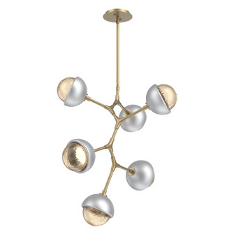 Cabochon LED Chandelier in Gilded Brass (404|CHB0093-VA-GB-A-001-L3-CS)