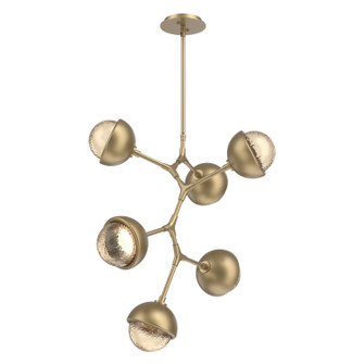 Cabochon LED Chandelier in Gilded Brass (404|CHB0093-VA-GB-A-001-L1-MS)