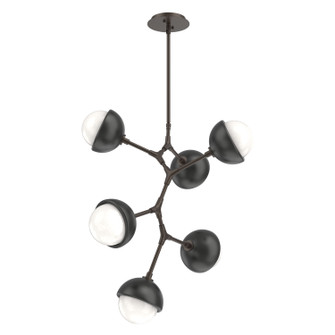 Cabochon LED Chandelier in Flat Bronze (404|CHB0093-VA-FB-WL-001-L3-MB)