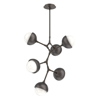 Cabochon LED Chandelier in Flat Bronze (404|CHB0093-VA-FB-WL-001-L3-GP)