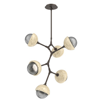 Cabochon LED Chandelier in Flat Bronze (404|CHB0093-VA-FB-S-001-L3-TR)