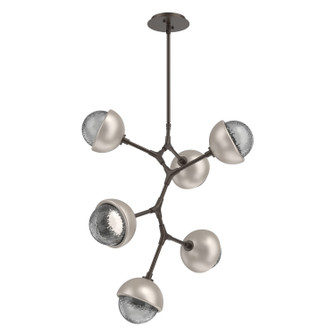 Cabochon LED Chandelier in Flat Bronze (404|CHB0093-VA-FB-S-001-L3-BS)